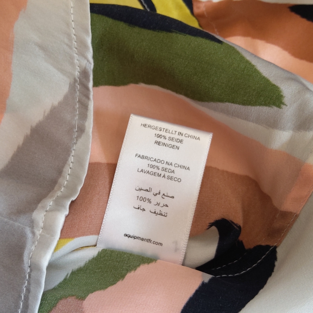 Equipment camo print silk blouse - Picture 12 of 16